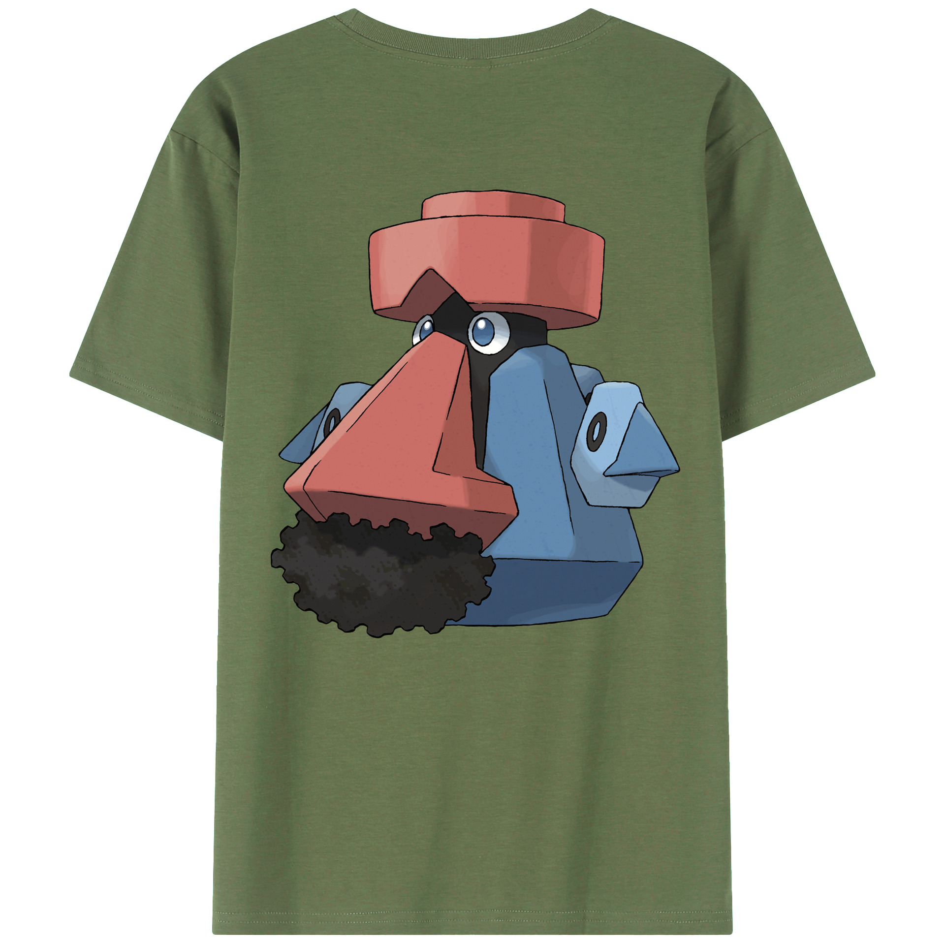 （画像用） ポケットモンスター Pokémon 綿100％ メンズ半袖Tシャツ（バックプリント） 通気性